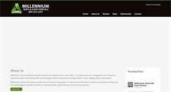 Desktop Screenshot of millenniumtents.com