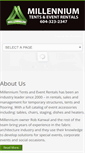 Mobile Screenshot of millenniumtents.com